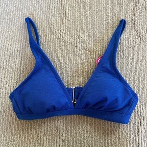 NWT target bikini top shimmery dark blue!!!